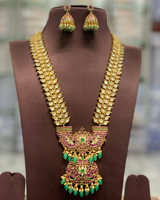 Nakshi Work with Kundan Stones Bridal Haram