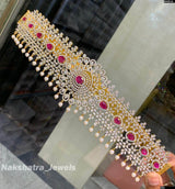 American Diamond Stones Bridal Hip Belt - Nakshatra Jewels