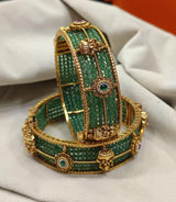 Premium Matt with AD Stone Bangles