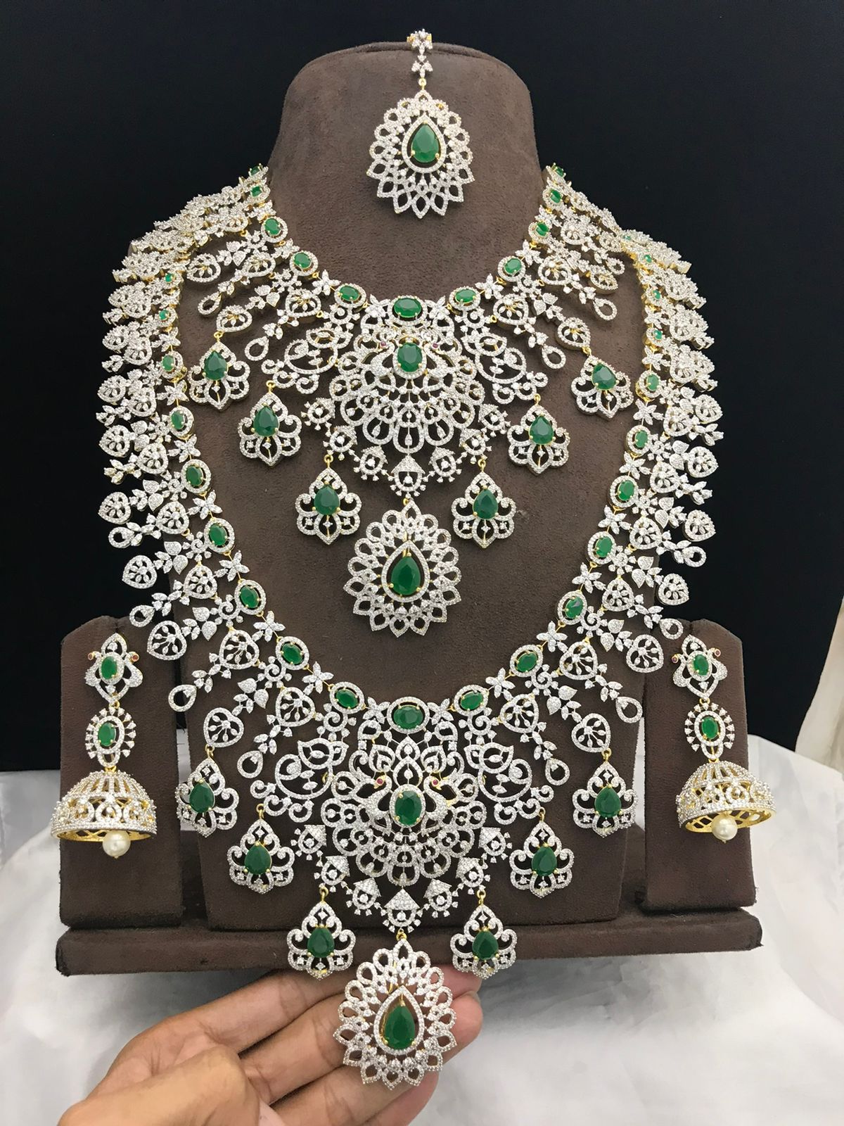 American Diamond Stones Bridal Set