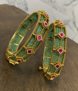 Kundan Stone Bangles (Openable)