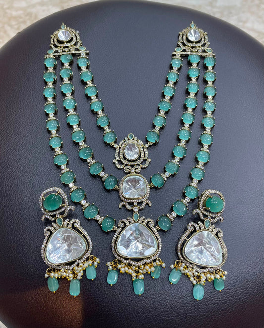 Mossianite with AD Stones Bridal Layer Haram