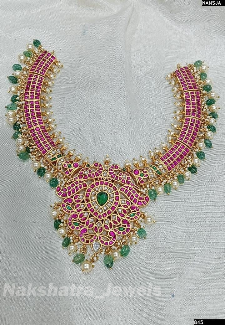 Jaadu Kundan Stones Bridal Necklace