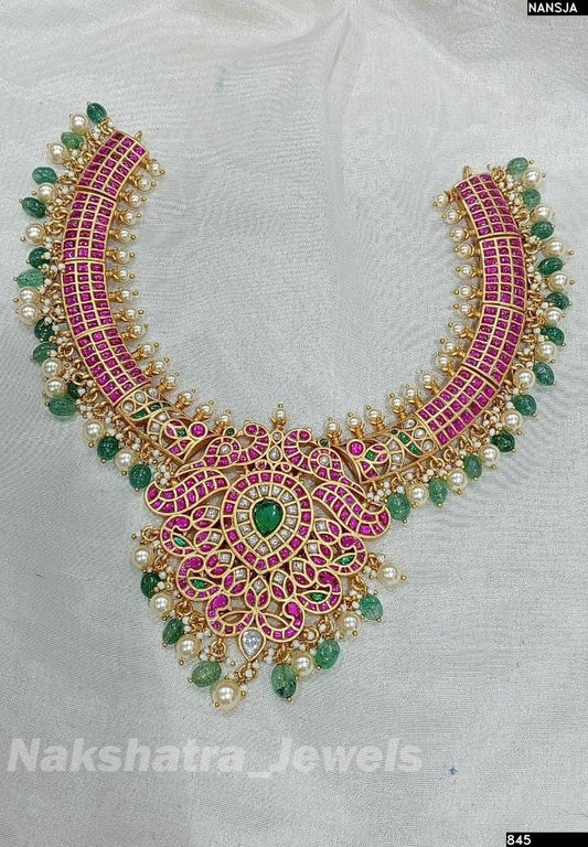 Jaadu Kundan Stones Bridal Necklace