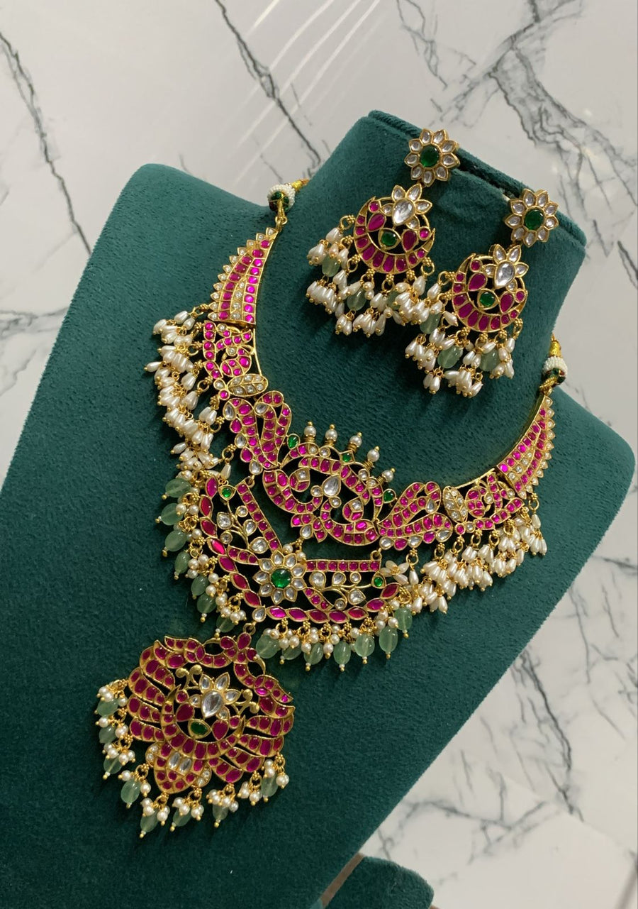 Jaadu Kundan Stones Bridal Necklace