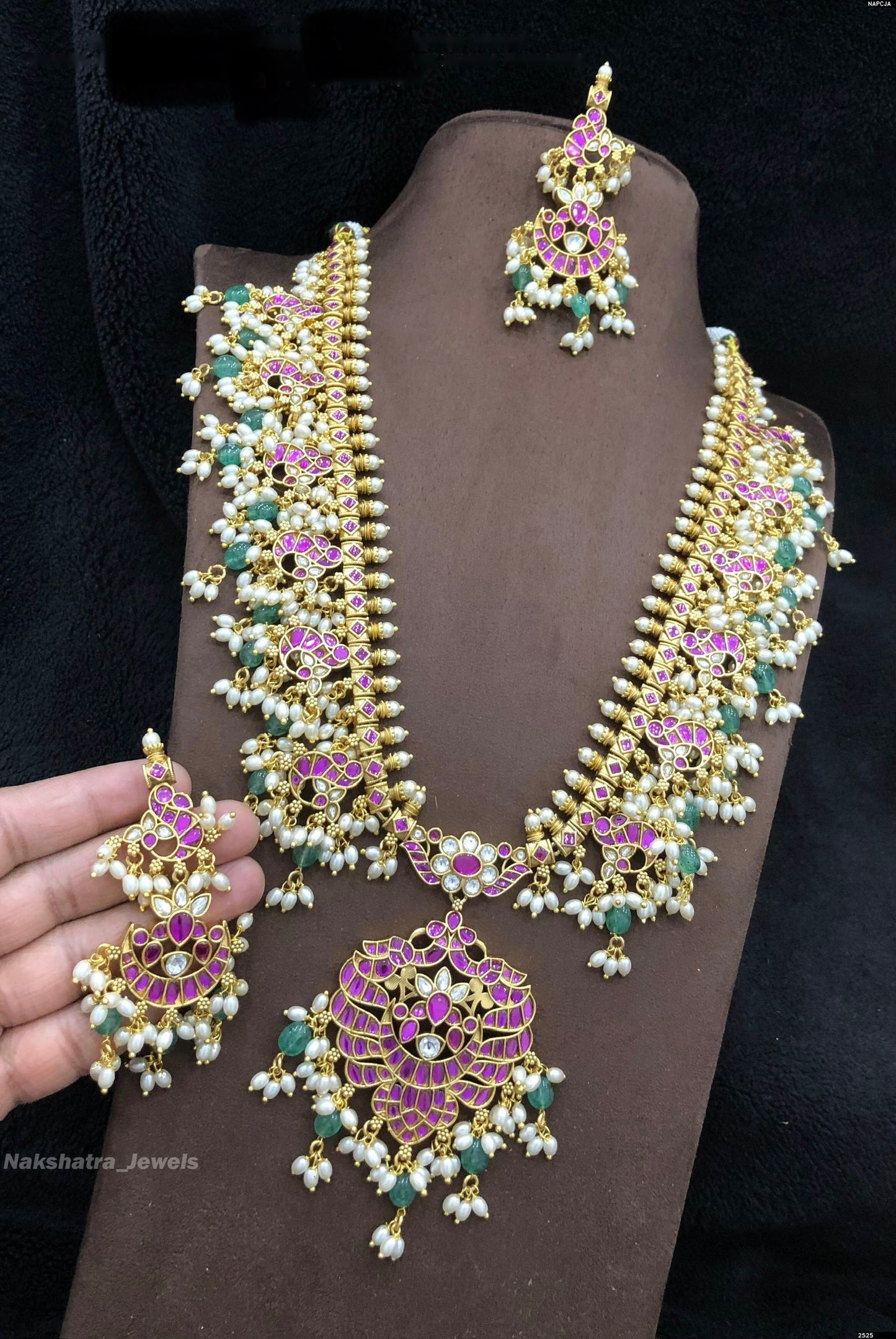Jaadu Kundan Stones Bridal Guttapusal Haram