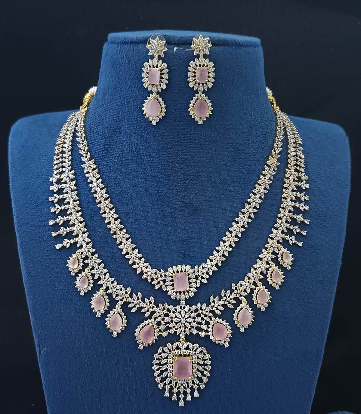 American Diamond Stone Necklace