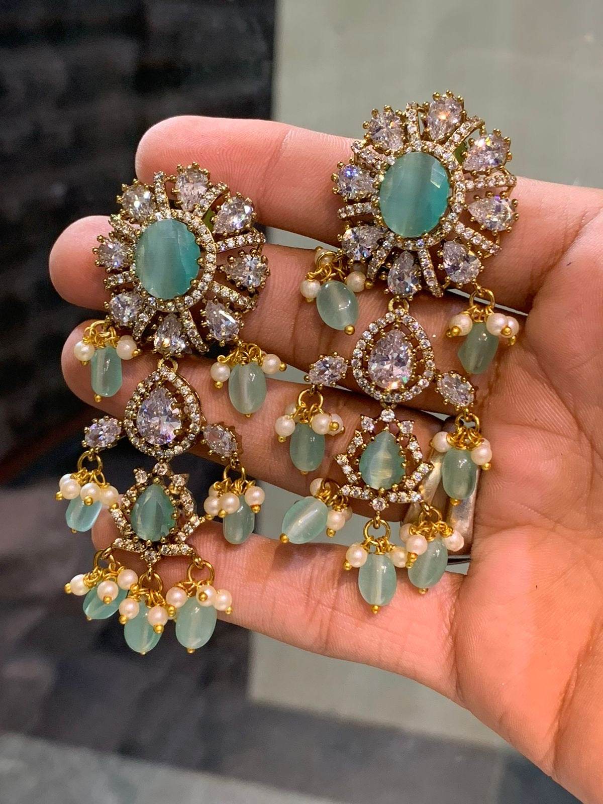 AD Stone Earrings