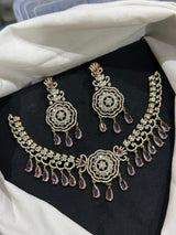 Victorian Polish AD Stones Necklace