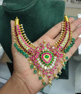 Jaadu Kundan Stones Necklace