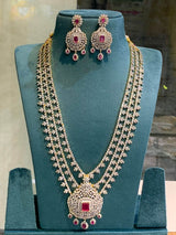 American Diamond Stones Bridal Layer Haram - Nakshatra Jewels