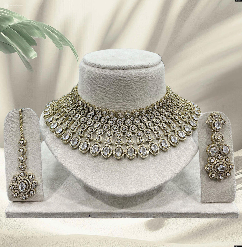 Victorian Polish AD Stones Choker
