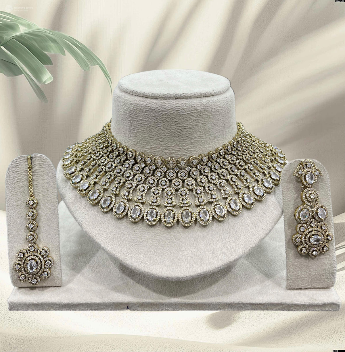 Victorian Polish AD Stones Choker