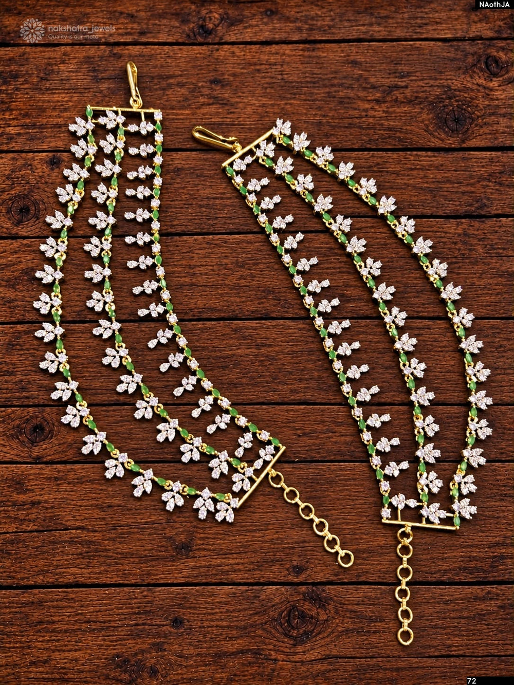 AD Stones Ear Chains