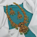 Nakshi Work with AD Stones Necklace - Nakshatra Jewels