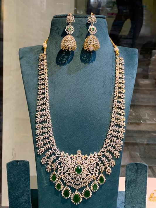 American Diamond Stones Bridal Haram