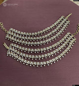 Victorian Polish AD Stones Ear Chains