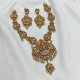 Nakshi work with AD Stones Necklace - Nakshatra Jewels