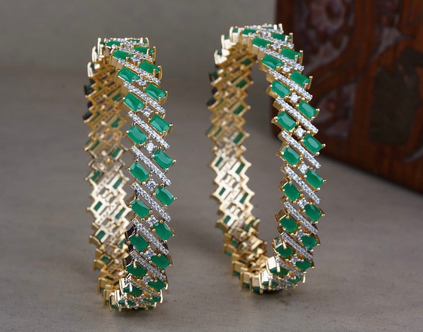 AD Stone Bangles