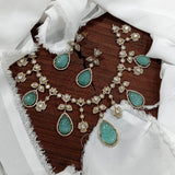 Victorian Polish AD Stones Necklace - Nakshatra Jewels