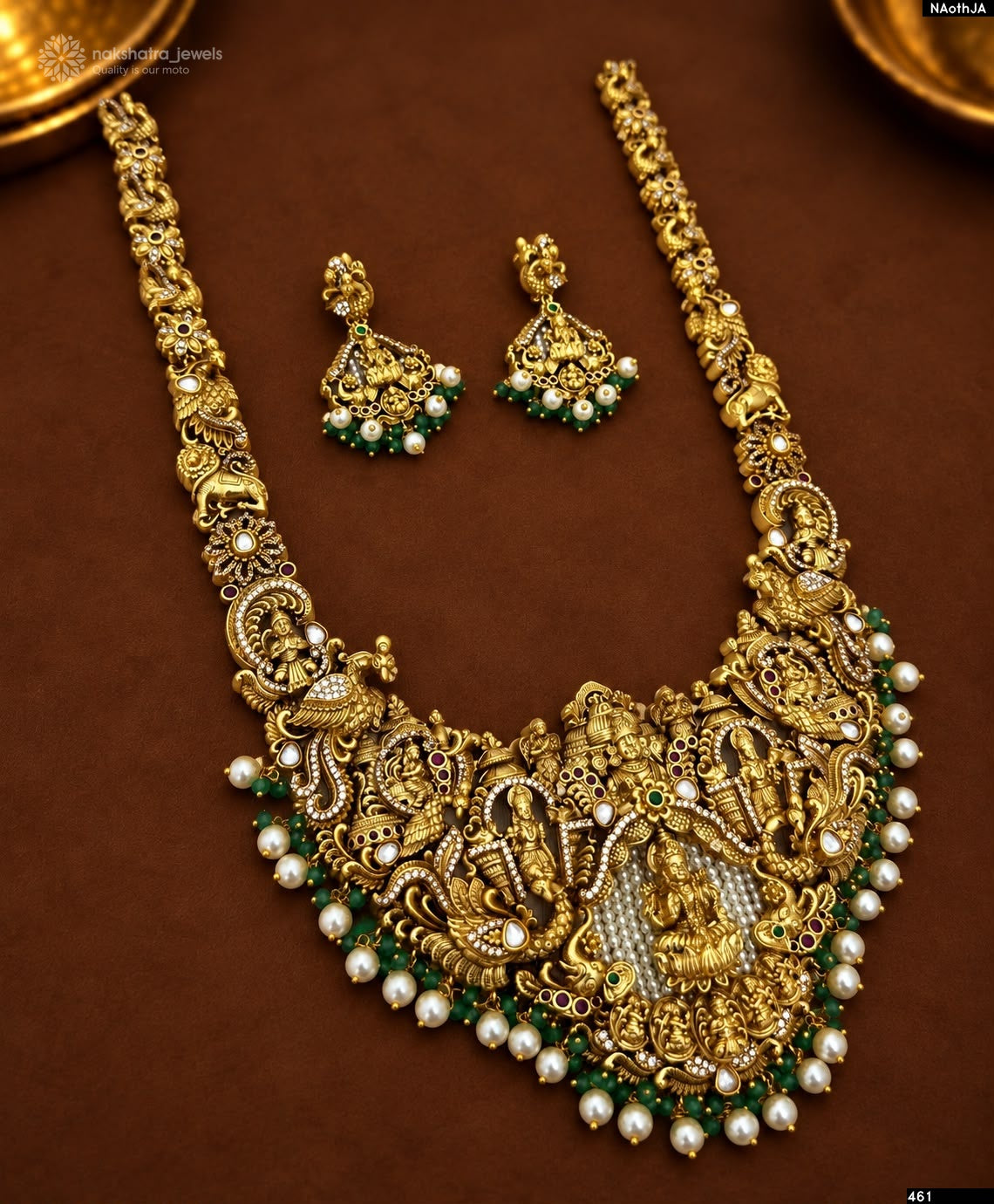 Nakshi Work with AD Stones Bridal Haram