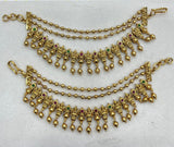 Premium Matt with Kempu Stone Ear Chains
