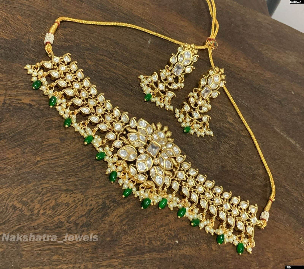 Premium quality with Kundan Stones Choker - Nakshatra Jewels