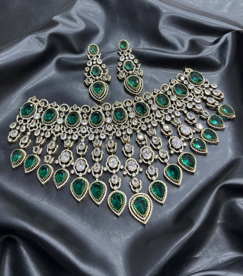 Victorian Polish with AD Stones Bridal Choker
