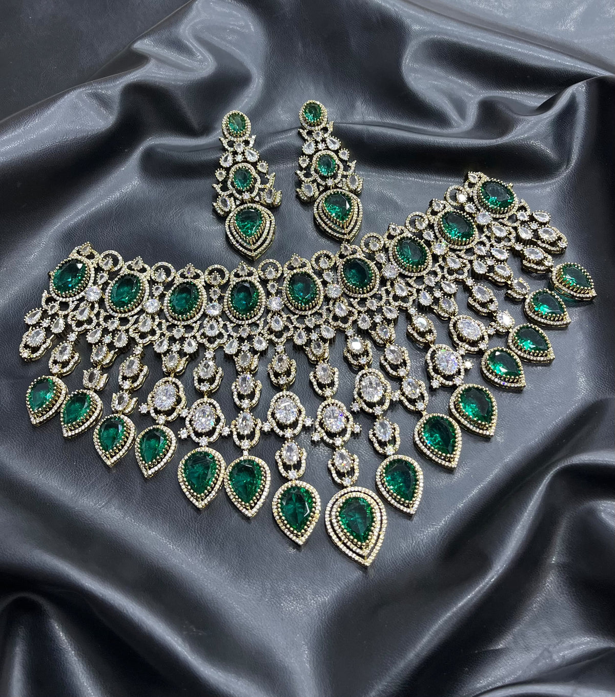Victorian Polish with AD Stones Bridal Choker