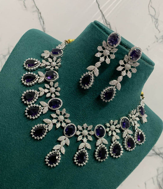 AD Stones Necklace - Nakshatra Jewels