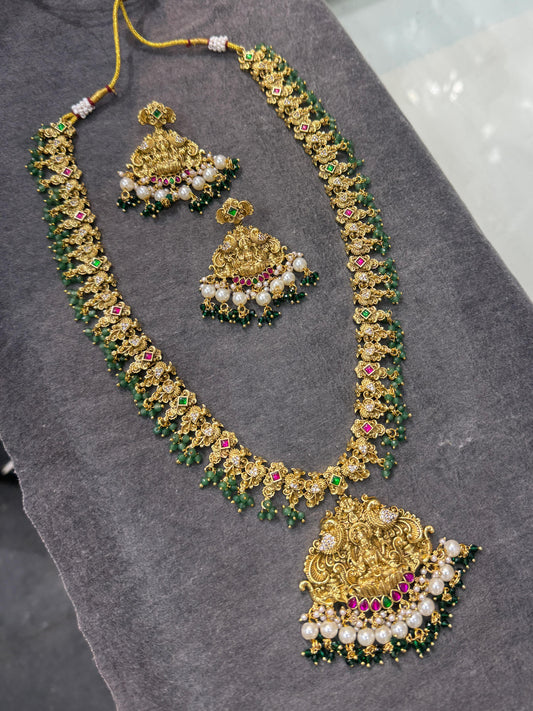 Nakshi Work with AD and Kundan Stones Bridal Haram