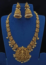 Nakshi Work with AD Stones Bridal Haram - Nakshatra Jewels