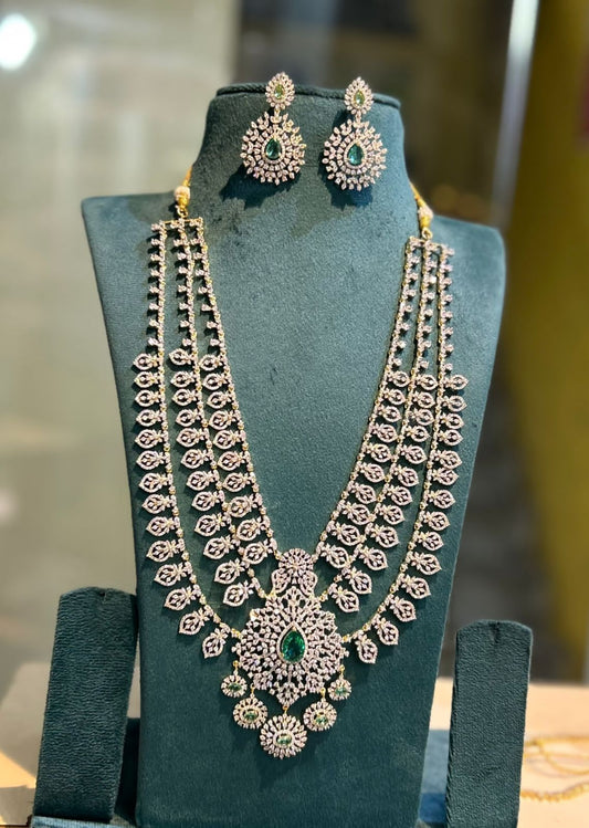 American Diamond Stones Bridal Layer Haram