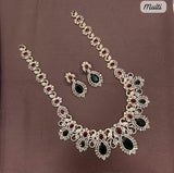 Victorian Polish with AD Stones Bridal Haram - Nakshatra Jewels