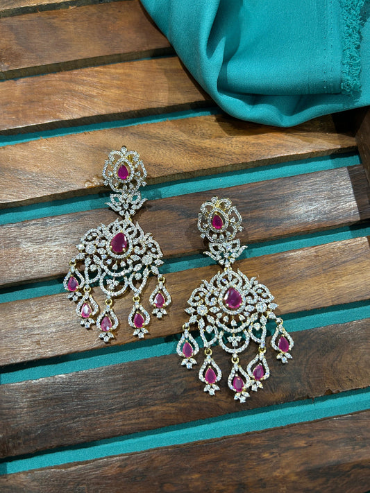 AD Stones Bridal Earrings