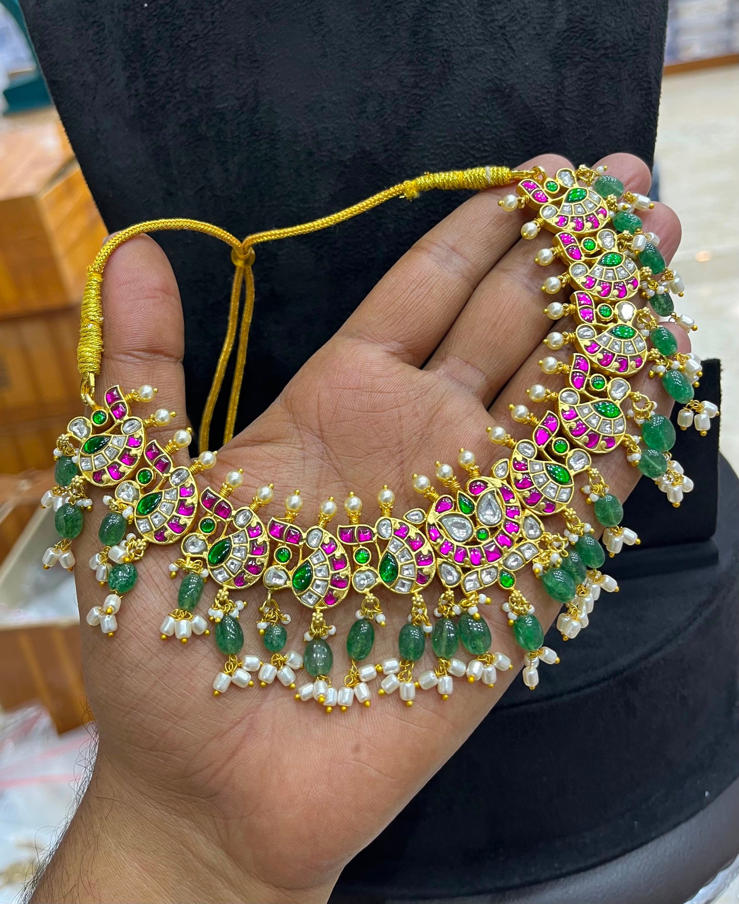 Jaadu Kundan Stones Bridal Neckset