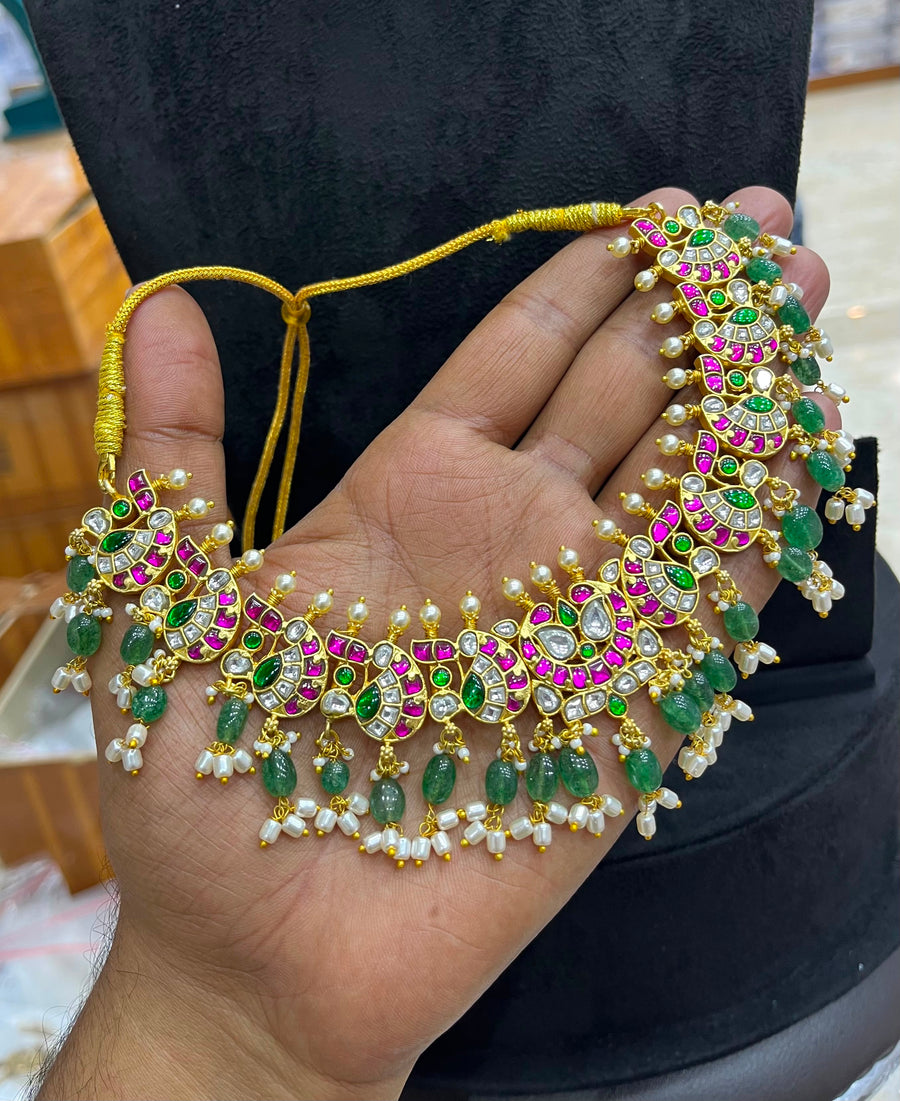 Jaadu Kundan Stones Bridal Neckset