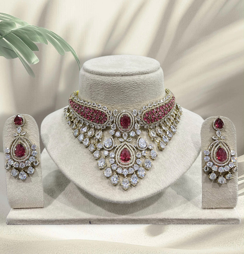 Victorian Polish with AD Stones Bridal Choker