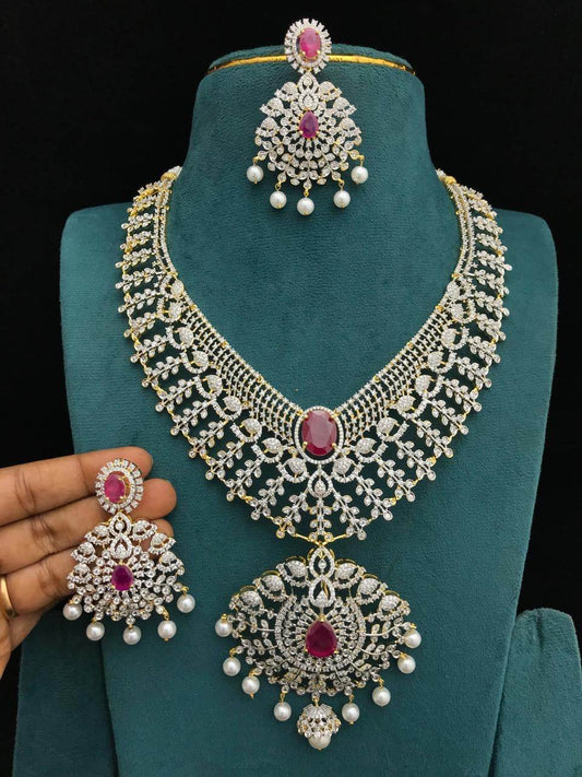 American Diamond Stones Haram - Nakshatra Jewels