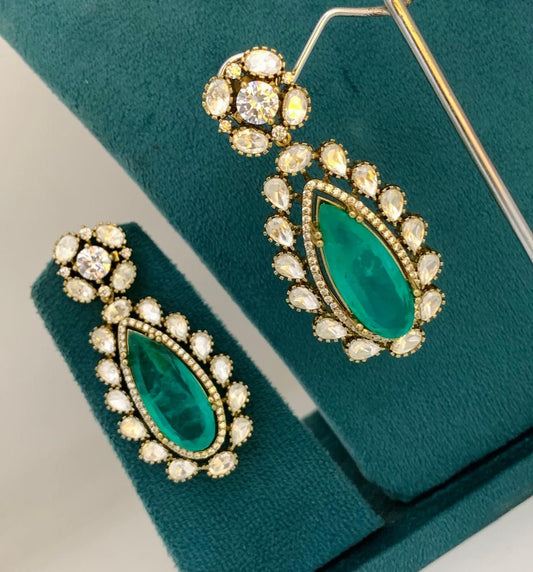 Mossianite Stones Bridal Earrings