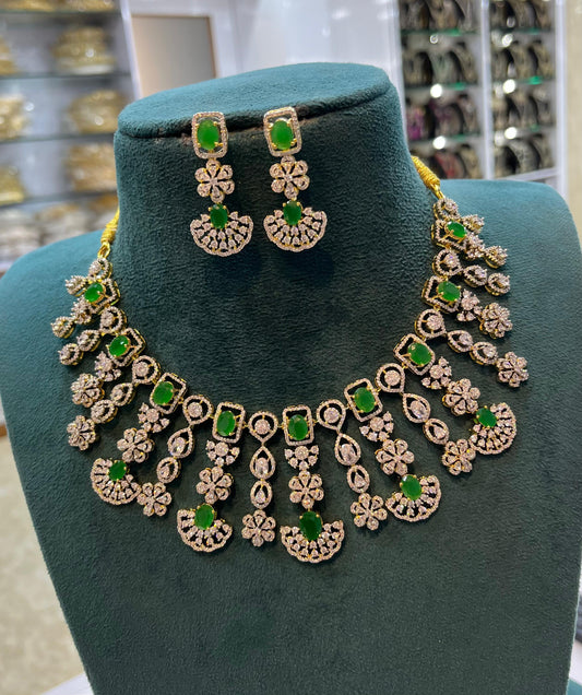 AD Stones Bridal  Necklace