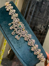 American Diamond Stones Bridal Hip Chain - Nakshatra Jewels