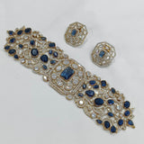 Moissanite & AD Stones Bridal Choker - Nakshatra Jewels