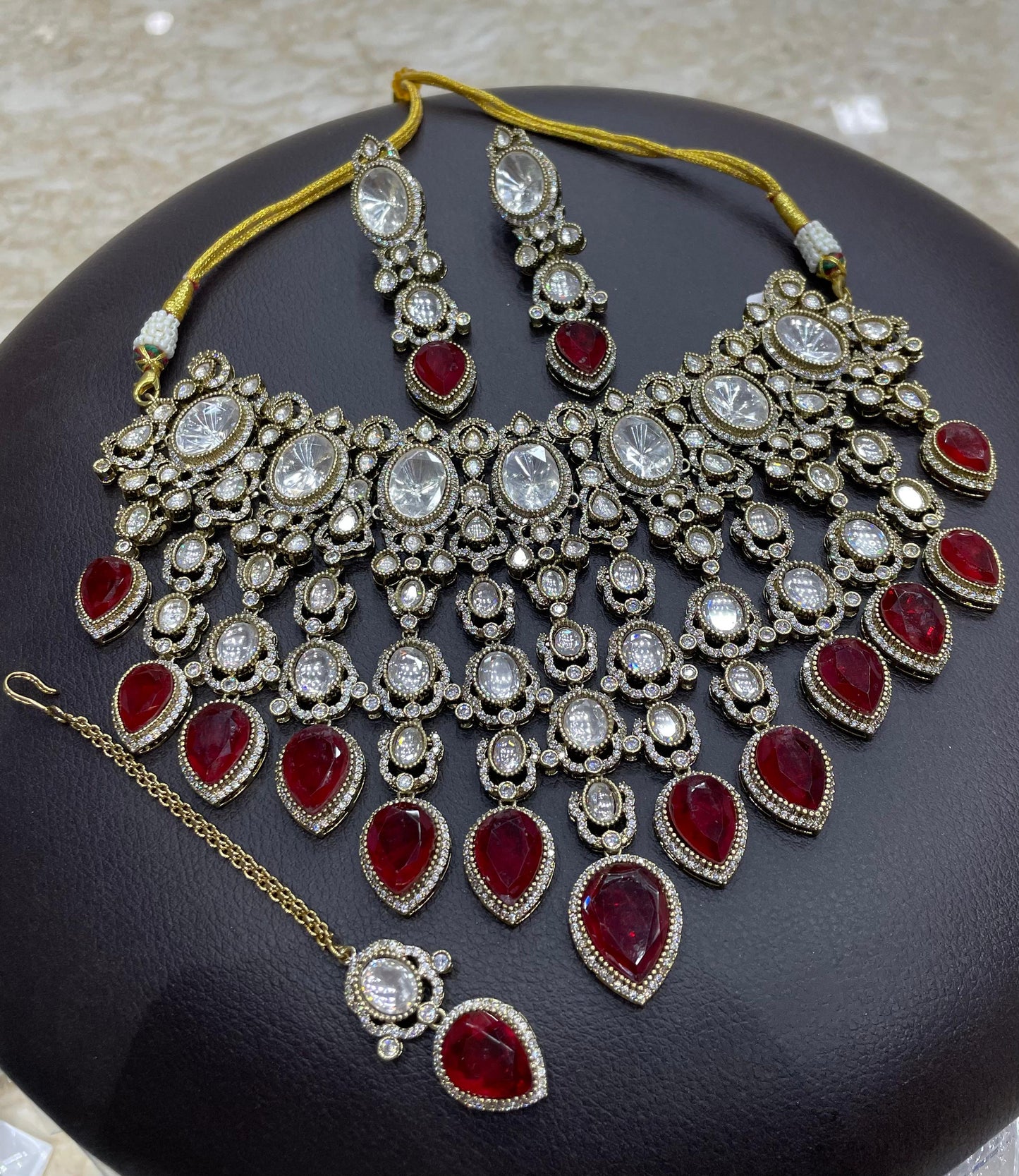 Moissanite Stones Bridal Neck Set