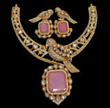 Victorian Polish with AD Stones Necklace