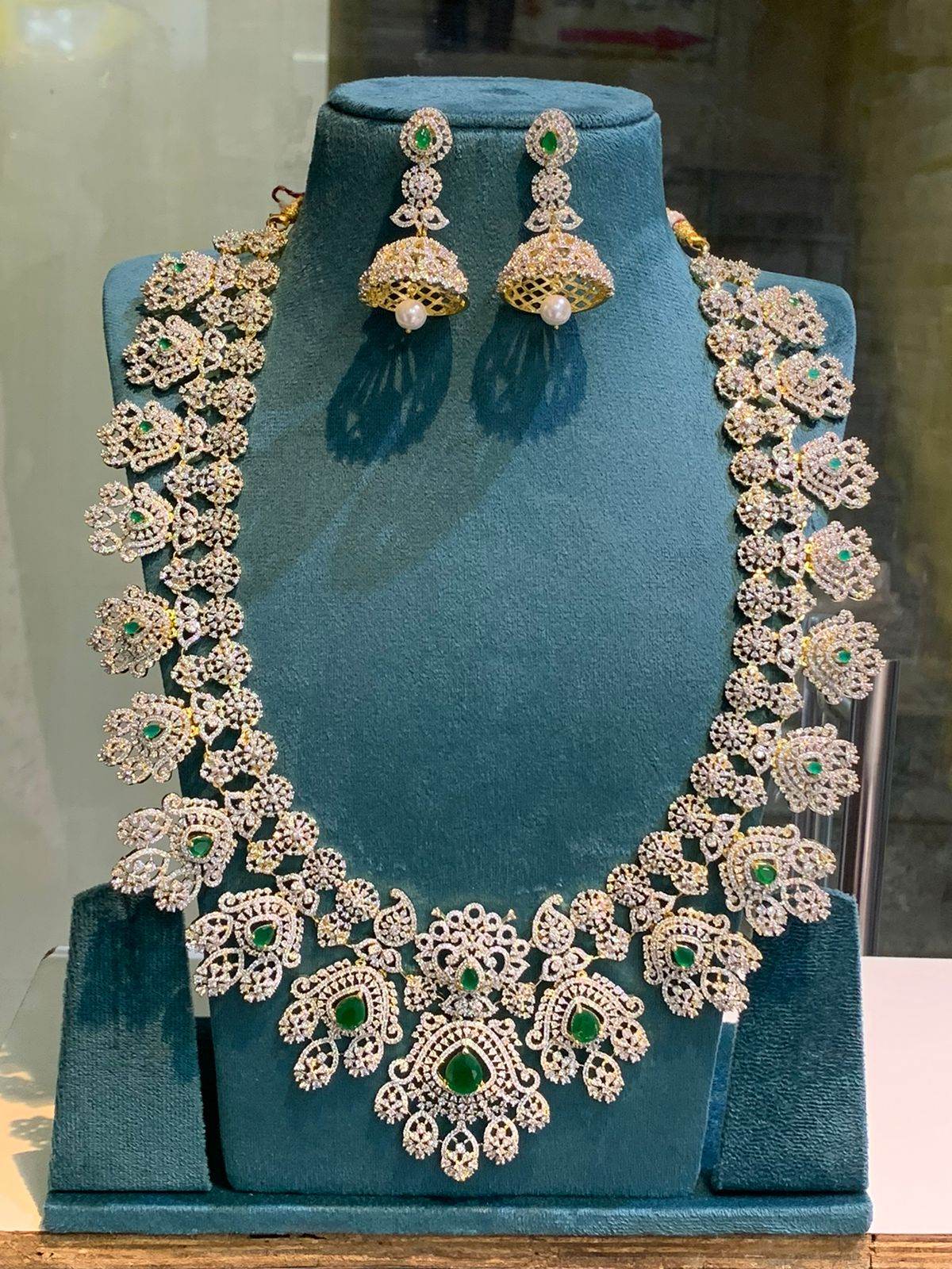 American Diamond Stones Bridal Haram