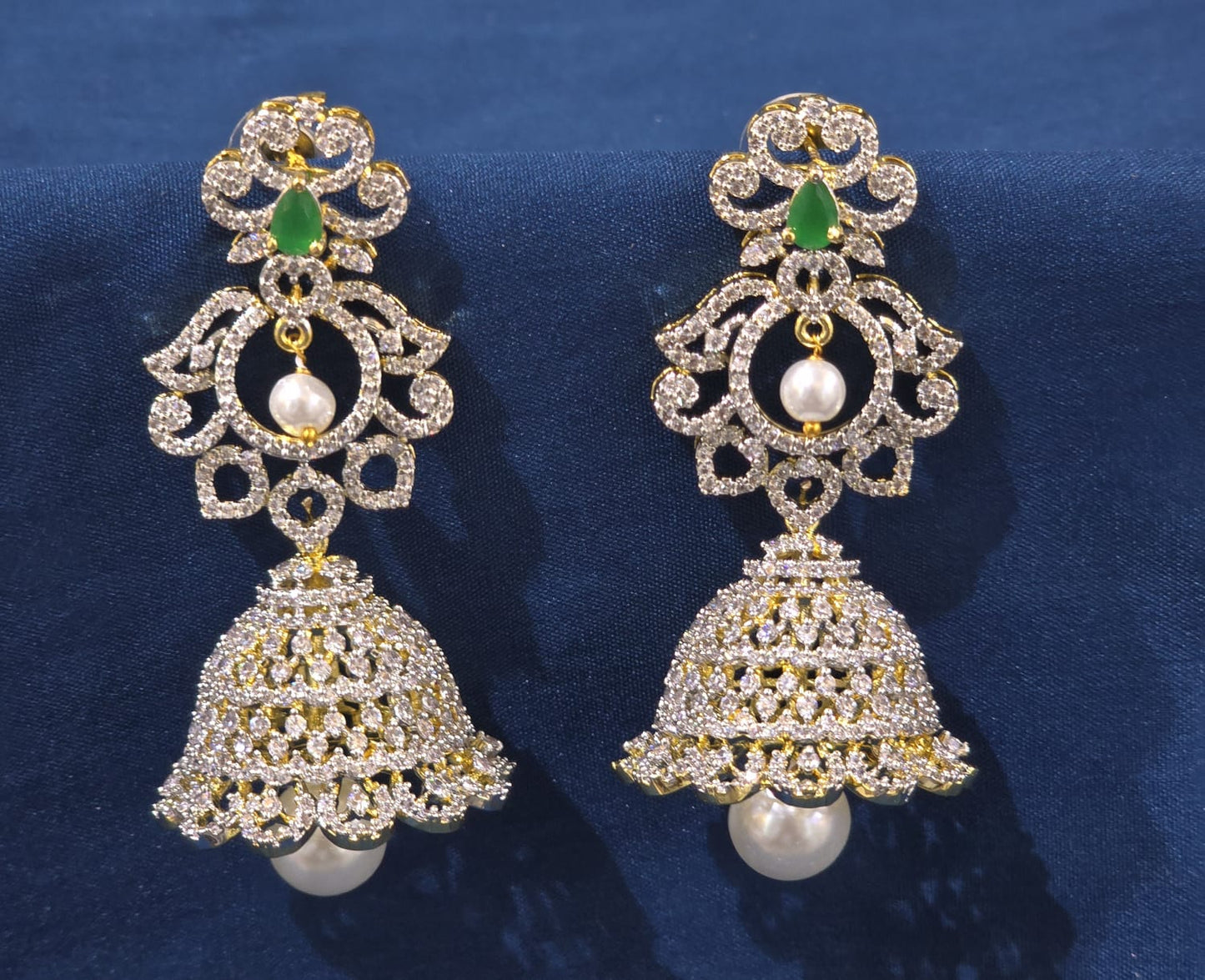 AD Stones Bridal Earrings