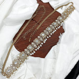 Victorian Polish AD Stones Bridal Hip Chain - Nakshatra Jewels