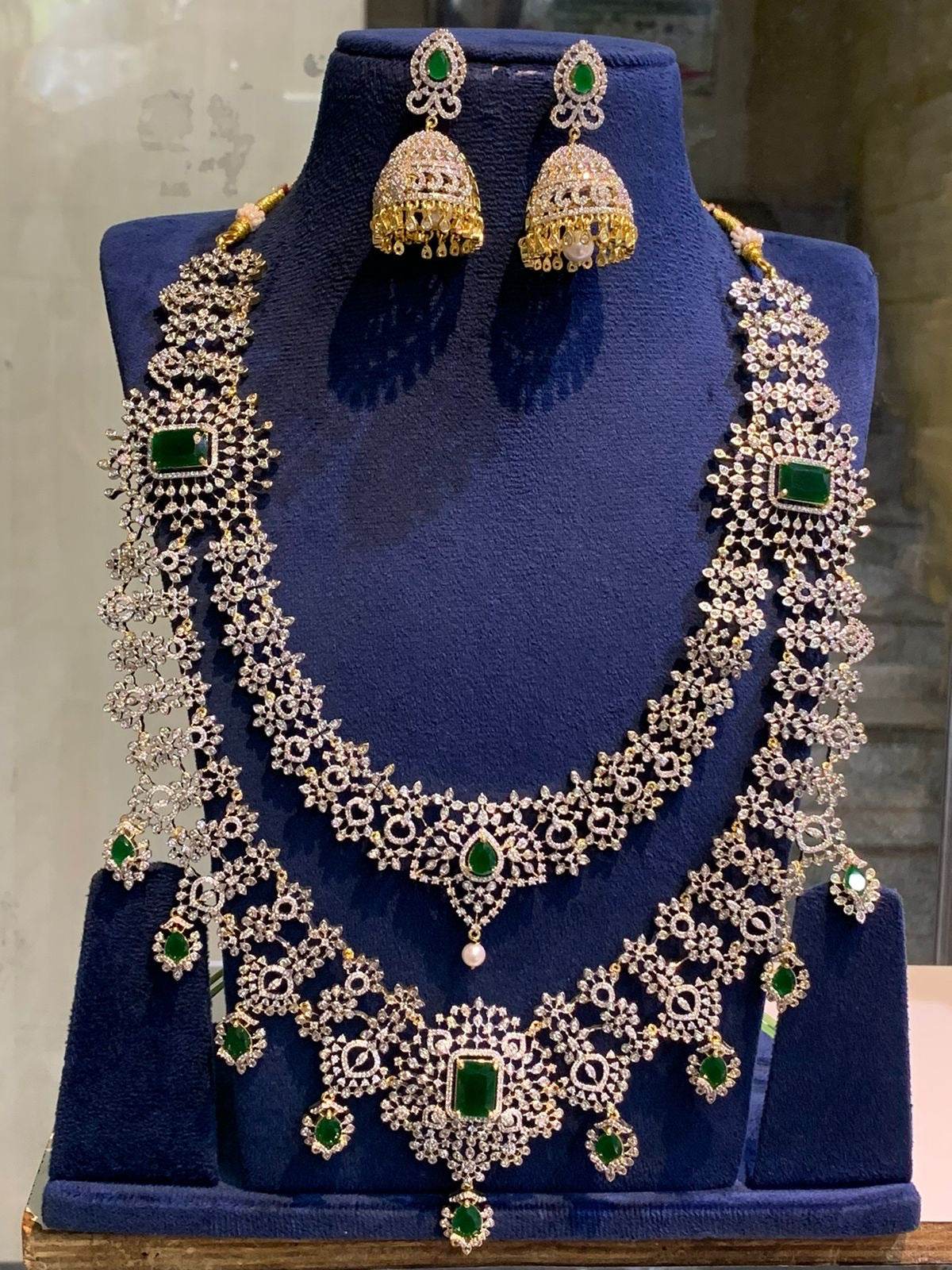 American Diamond Stones Bridal Layer Haram