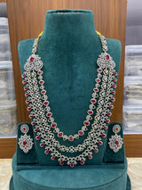 American Diamond Stones Bridal Layer Haram